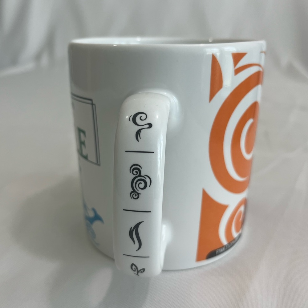 Starbucks Seattle 20oz Mug 1999 Vintage Y2K - Ceramic White/Blue/Orange - Picture 3 of 10